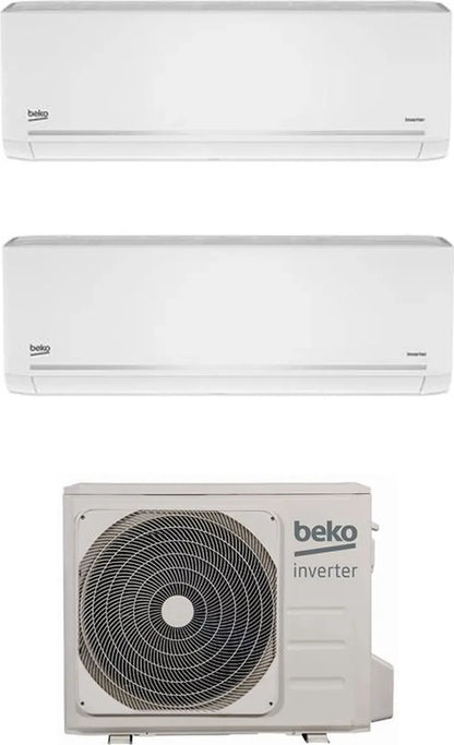 Climatiseur fixe Beko dualsplit Wifi 9000+12000 BTU classe A++/A+ BGMPI 095+125 + BGMPO181